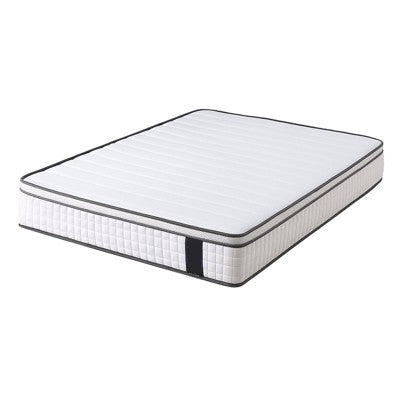 Itopfox Queen Mattress with Cool Memory Foam and Pocket Coils, Medium Soft Hybrid Bed for Supportive Pressure Relief, Breathable Comfort for Couples