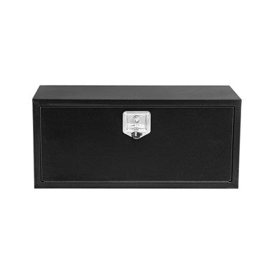 24" Metal Truck Tool Box, Heavy Duty Tool Chest Organizer With Lock and Keys, Truck Bed Toolbox for Pick Up, Trailer, Utility Tractor, Deck Box