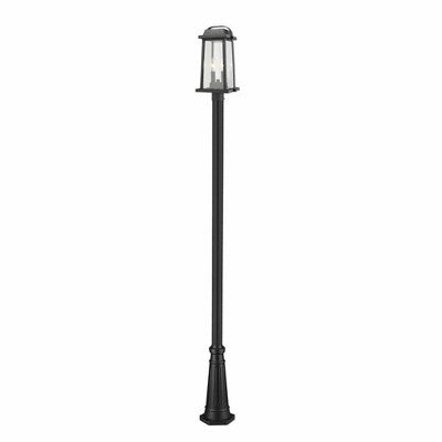 Millworks 10" Black Outdoor Lantern Light - Dimmable, Wet Rated, 2 Bulbs, 60W