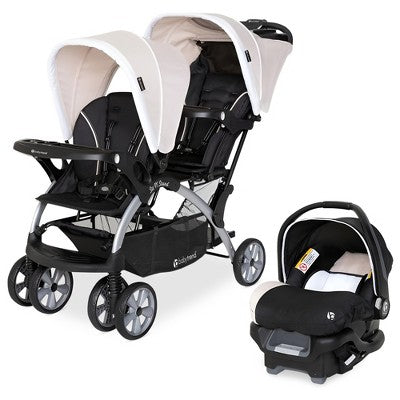 Baby Trend Sit N Stand Travel Double Baby Stroller and Car Seat Combo