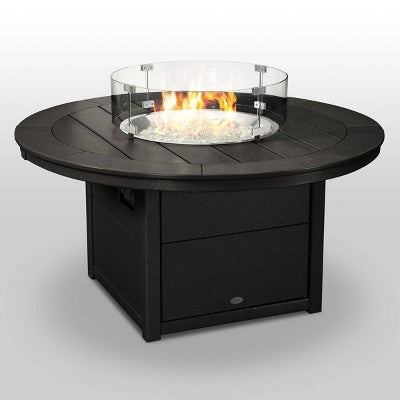 POLYWOOD Round 48" Outdoor Fire Pit Table