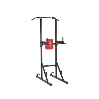 York Power Tower Home Gym Equipment for Pull Ups Dips Chin Ups Leg Raises and Push Ups