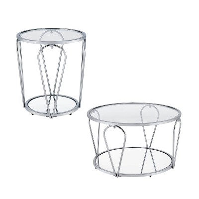 2pc Kuut Glam Coffee Table Set - HOMES: Inside + Out