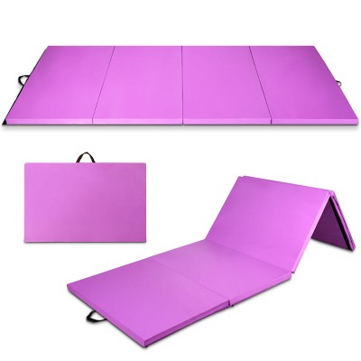 Costway 8' x 4' x 2'' Folding Gymnastics Tumbling Gym Mat Stretching Yoga