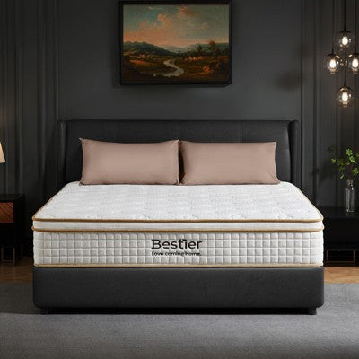 10"/12"/14" Tencel Gel Memory Foam Hybrid Mattress in a Box Medium-Firm for Motion Isolation
