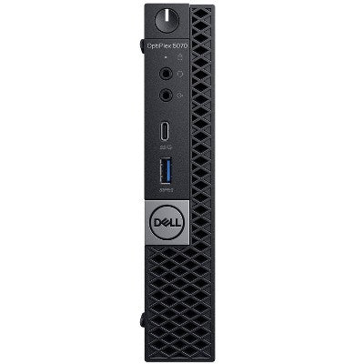 Refurbished Dell 5070-Micro Certified Pre-Owned PC, Core i7-8700T 2.4GHz Processor, 16GB Ram, 512GB M.2-NVMe, Win11P64, Internal WIFI, Manufacturer