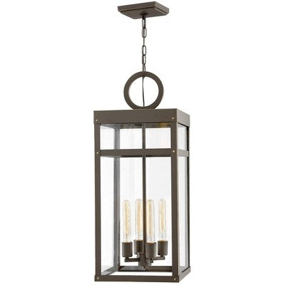Hinkley Porter 31 1/4"H Oil-Rubbed Bronze LED Outdoor Hanging Light