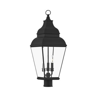 Livex Lighting Exeter 3 - Light Post Light in Black