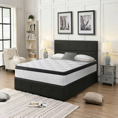 Okak Modern 12 Inch Thicken Pocket Spring Hybrid Mattress with Memory Foam for Comfy Sleep,Medium Feel Bed Mattresses