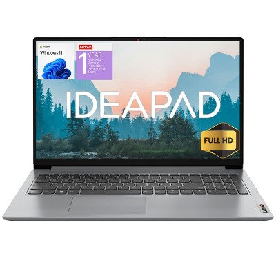Lenovo IdeaPad 1 15IJL7 Laptop, 15.6" FHD, Pentium Silver N6000, UHD Graphics, 36GB RAM, 128GB eMMC + 2TB SSD, Wi-Fi 6, Win 11 Home, Grey