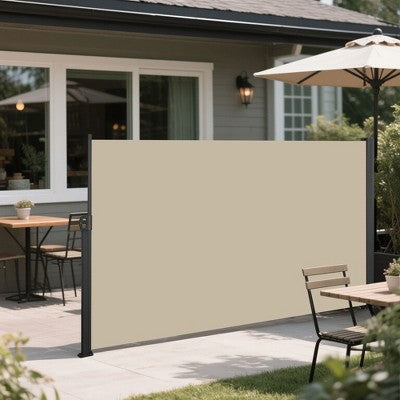Sapphtopaz Side Screen Awning Retractable Side Awning Patio UV Resistant, Waterproof, Patio Privacy Screen for Garden, Balcony, Courtyard