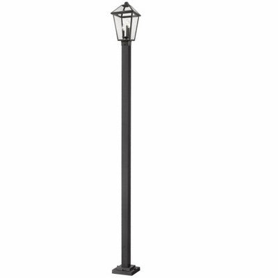 Talbot 3-Light Outdoor Post Mount Fixture - Dimmable, Wet Rated, 10" x 113.5", Aluminum