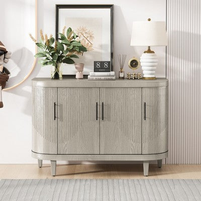 UNISOAR Modern Sideboard Decorative Storage Cabinet Grey/Navy Blue/Champagne/Mint Green/White/Blue