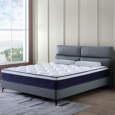 Okak Medium Firm Mattress with Memory Foam, Hybrid Mattress with Pocket coil, Mattress in a Box for Home, Hotel, Apartment
