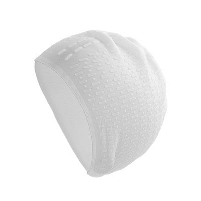 Unique Bargains Silicone Stripe Pattern Swimming Cap 1 Pc