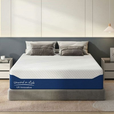 Resenkos Full Size Mattress 10 Inch,Gel Memory Foam Mattress for Cool Sleep in a Box,Fiberglass Free, Medium Firm Feel