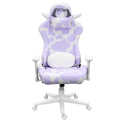 TS85 Lavender Print COW Series Gaming Chair