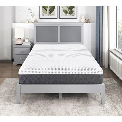 Kumasinova 12 Inch Green Tea Gel-Infused Memory Foam Hybrid Mattress with CertiPUR-US Certified,Mattress in a Box,White
