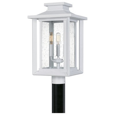 Wakefield 3-Light Matte White Outdoor Post Lantern