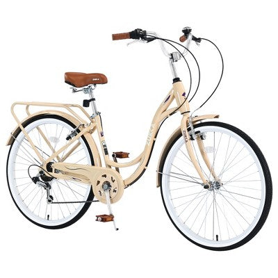 Gulches 7 Speed, Steel Frame, Multiple Colors 24 Inch Ladies Bicycle