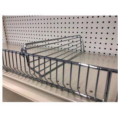 Trion T322.CHROME Wire Binning Shelf Divider, Steel, Silver, 22" L