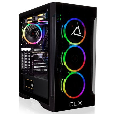 CLX SET Gaming PC - AMD Ryzen 7 9700X 3.8GHz 8-Core Processor, 32GB DDR5 Memory, GeForce RTX 5060 Ti 16GB, 2TB NVMe M.2 SSD, WiFi, Windows 11 Home