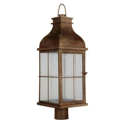 Craftmade Lighting Vincent 1 - Light Post Light in Weathered Copper
