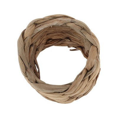 Unique Bargains Napkin Rings Cylindrical Woven Cattail Brown 1 Pc