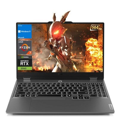 Lenovo LOQ Gaming Laptop, 15.6" FHD, Ryzen 7 250, RTX 5060, 64GB DDR5, 2TB SSD, Wi-Fi 6, Win 11 Pro, Grey