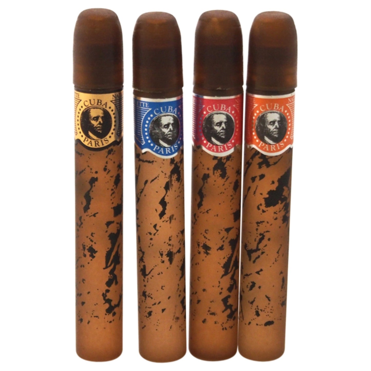 Cuba By Cuba For Men - 4 Pc Mini Gift Set Cuba Gold, Cuba Red, Cuba Blue, Cuba Orange (5Ml Each)-like New