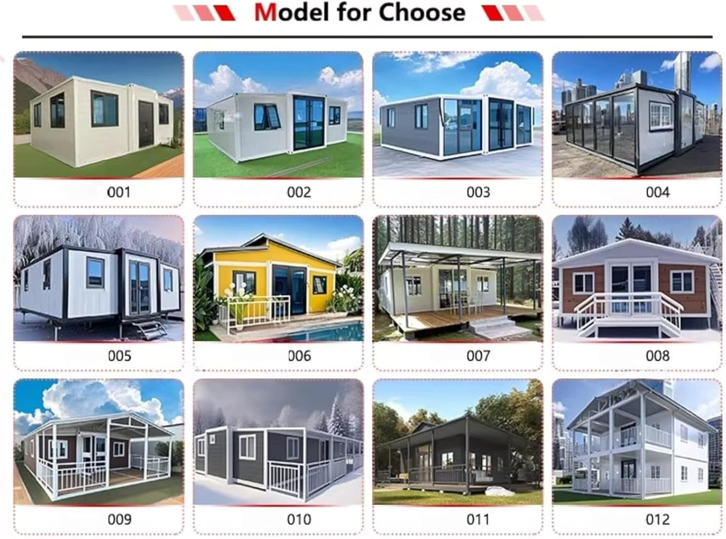 Luxury 2 Story Prefab Tiny Houses Portable Tiny Home to Iive in for Adults with 2/4 Bedrooms, Kitchen, Bathroom, Expandable Container Home Modular House for Family,Backyard,Or Vacation Use
