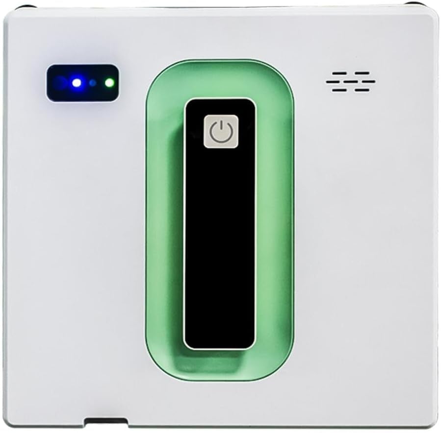 Window Cleaning Robot with 3000Pa Suction and Dual Water Spray Function, Remote Control & App Operated for Glass Windows, Doors, Shower Screens, White