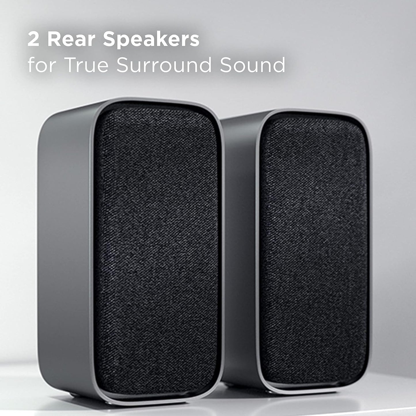 5.1Ch Sound Bar with Wireless Subwoofer (Q6510, 2023 - Model), Dolby Audio, DTS Virtual:X, 430W, Built-In Center Channel Speaker, 2 Rear Surround Sound Speakers, Wall Mount / HDMI Cable Included