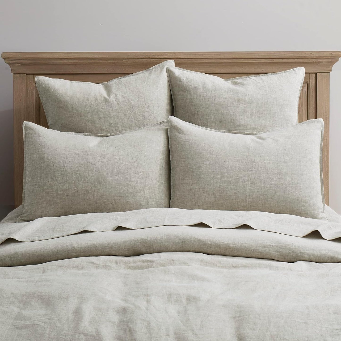 100% Linen Pillowcases Set of 2, Standard Size 20" X 26" Pillow Case, Linen Pillow Sham