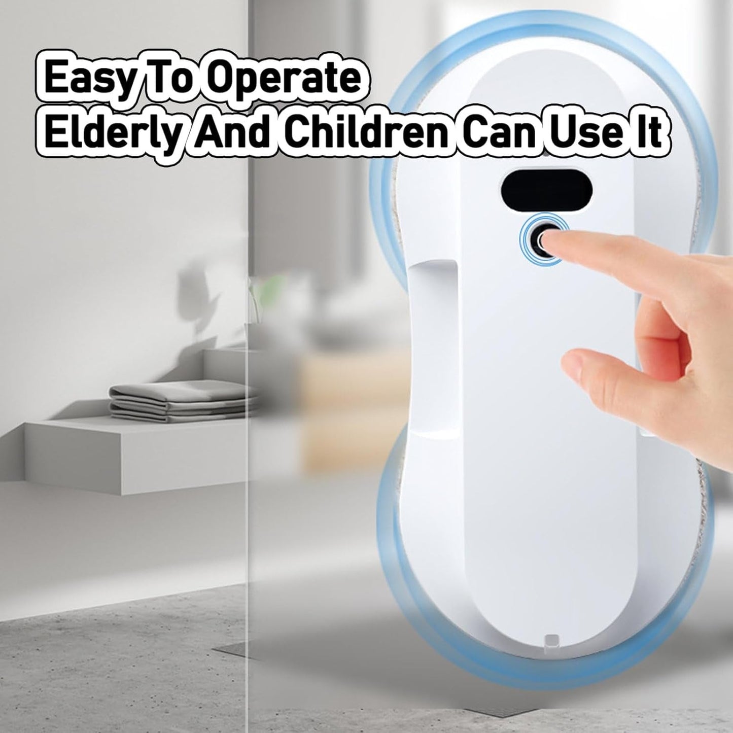 Electric Window Cleaner with Automatic Water Jet Glass Hoover Robotic Remote Control Cleaning Machine Window Cleaner with Water Jet