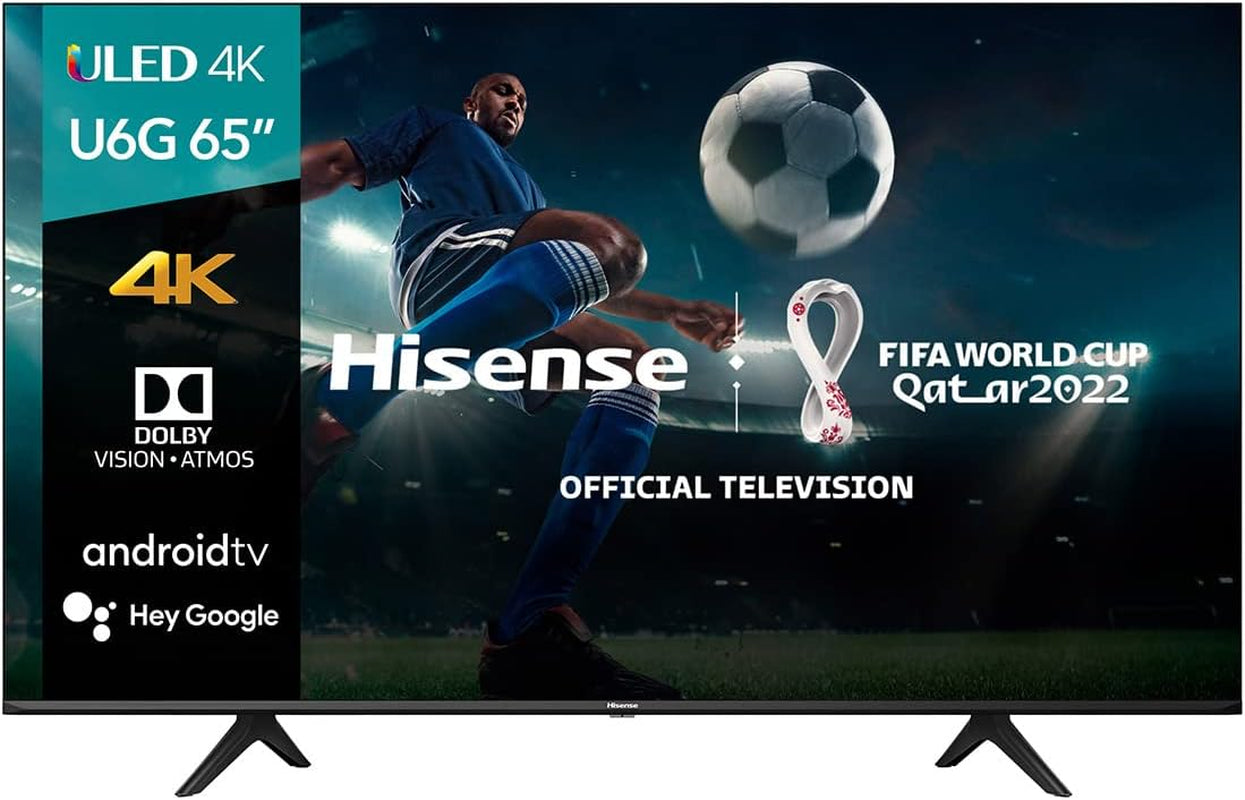 ULED 4K Premium 65U6G Quantum Dot QLED Series 65-Inch Android 4K Smart TV with Alexa Compatibility, 600-Nit HDR10+, Dolby Vision & Atmos, Voice Remote (2021 Model)