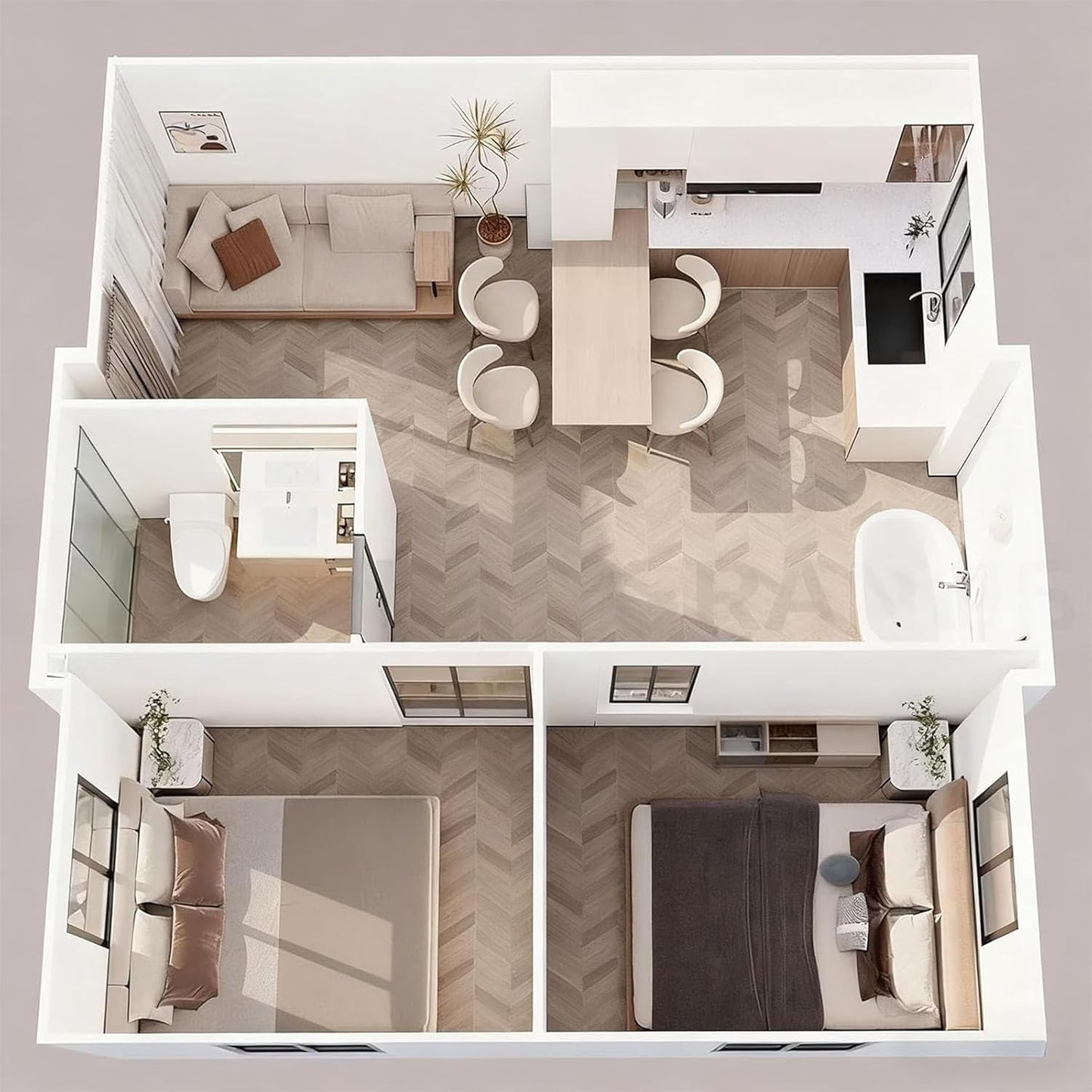 Quick Assembly 20FT/30FT/40FT Prefab Tiny Home for Sale, Expandable Container House with Bathroom & Kitchen, Modern Tiny Houses to Live in for Adults, Prefabricated Luxury Portable House