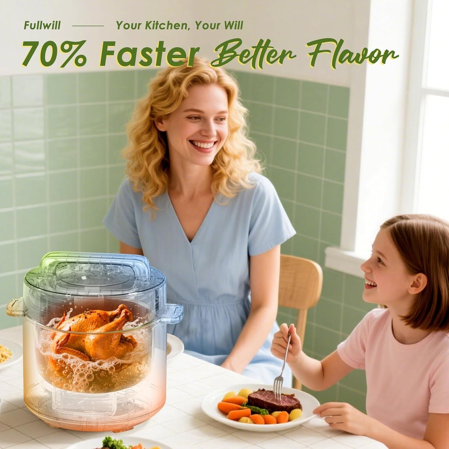 9-In-1 Electric Pressure Cooker(2025 Upgraded), 12 Presets Instant Multi Cooker, Olla De Presion Nonstick Pot 6 Quarts