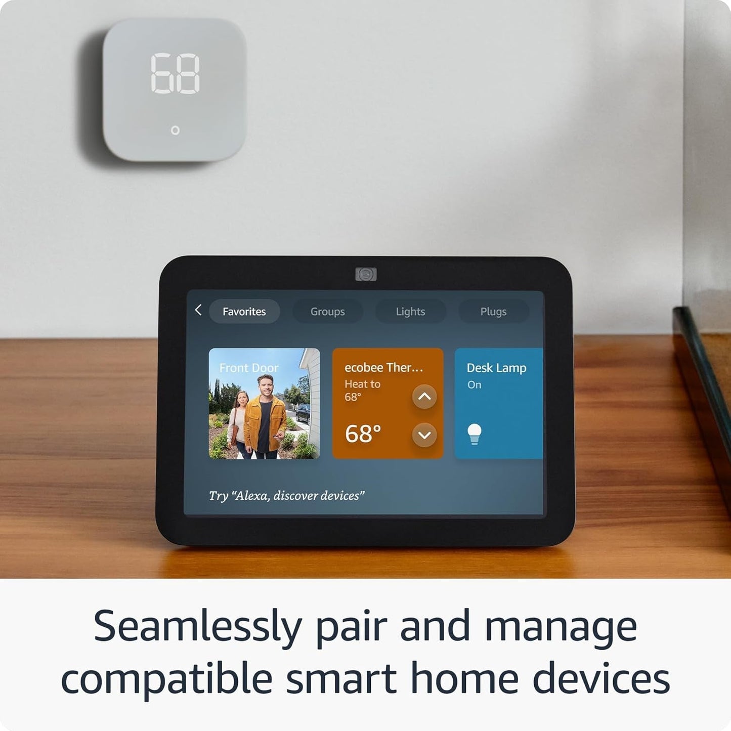Echo Show 8 with Ring Battery Doorbell (Newest Model), with Alexa+ Early Access