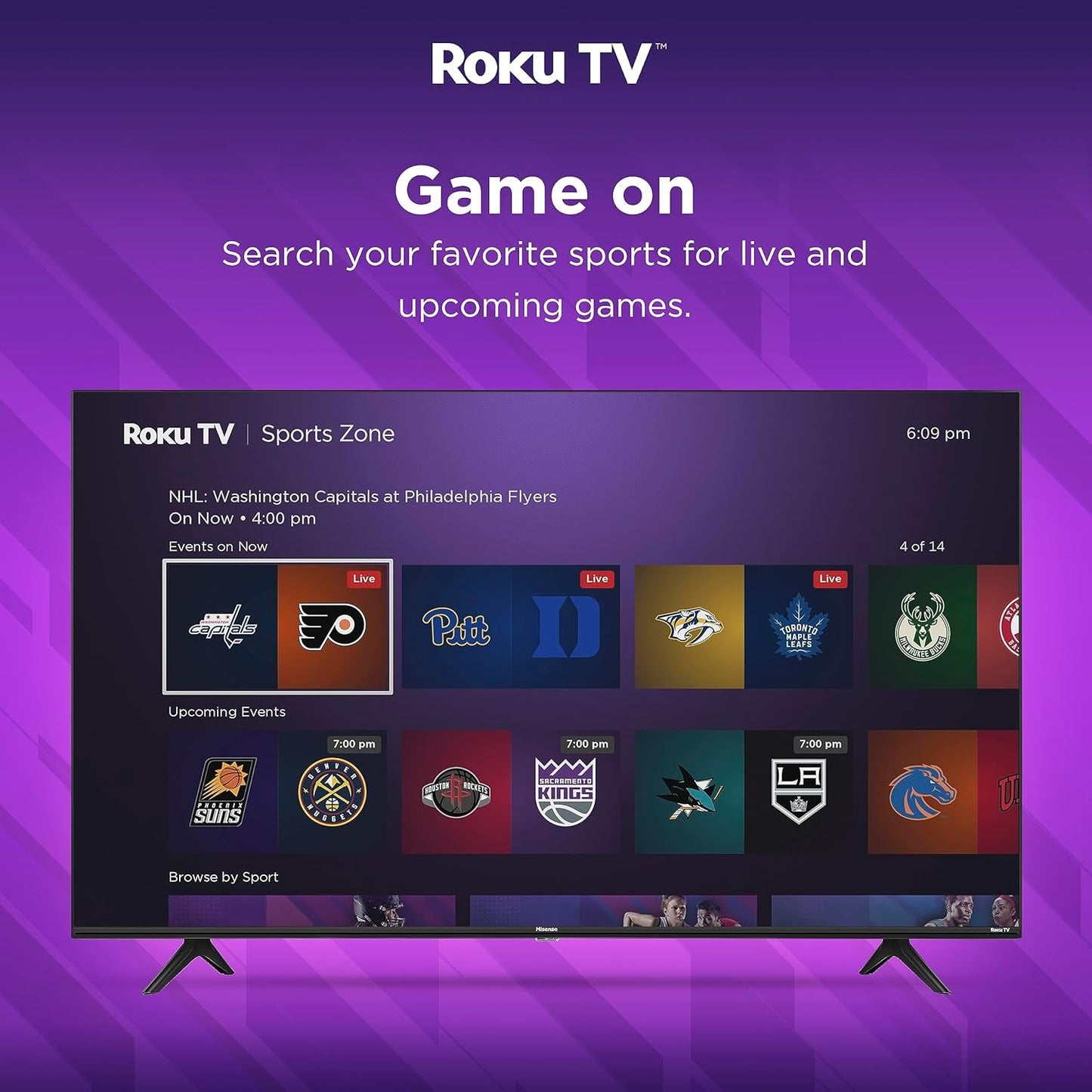 65-Inch Class R6 Series 4K UHD Smart Roku TV with Alexa Compatibility, Dolby Vision HDR, DTS Studio Sound, Game Mode (65R6G),Black