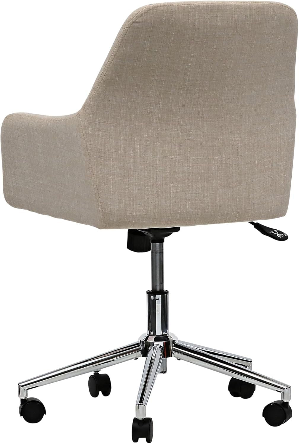 Office Chair - Workspace by  Mid-Century Task Chair, Supports up to 275 Lb, 18.9" to 22.24" Seat Height, Cream Seat, Cream Back