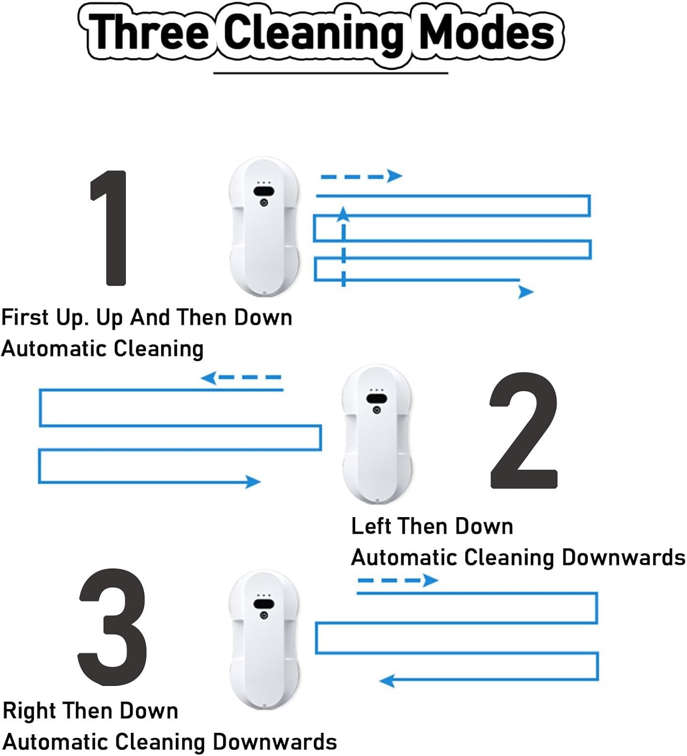 Electric Window Cleaner with Automatic Water Jet Glass Hoover Robotic Remote Control Cleaning Machine Window Cleaner with Water Jet