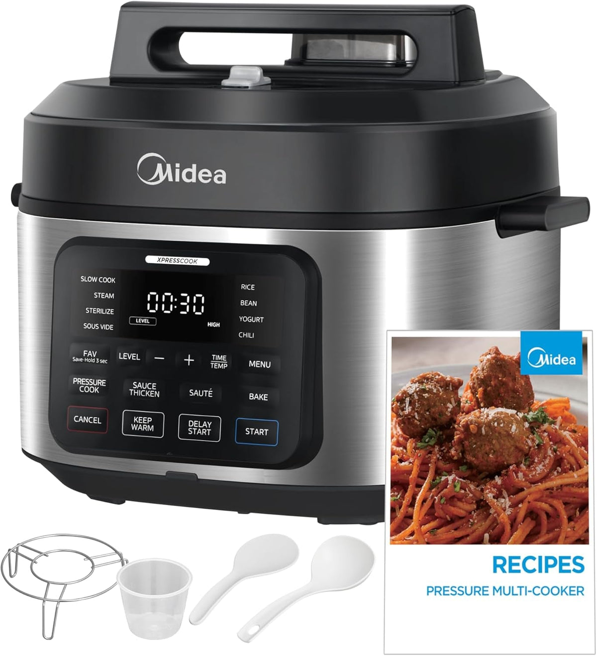 Widemax 12-In-1 Electric Pressure Cooker, 6.5 Quart, 12 Presets, Multi-Functional Programmable Slow Cooker, Rice Cooker, Steamer, Sauté Pan, Cake, Yogurt, Warmer and More