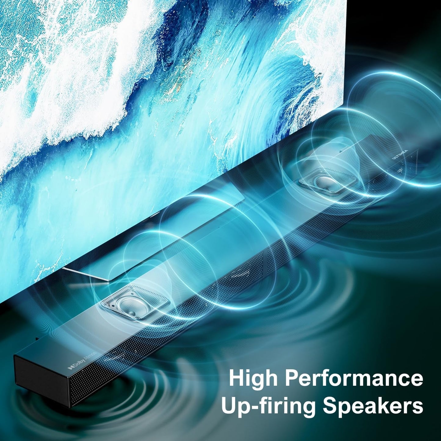 5.1.2 Dolby Atmos Soundbar for TV, 8" Wireless Subwoofer & Up-Firing Speakers, 4K HDR Surround Sound System for Home Theater, Nova S80 (2025 Upgraded Model)