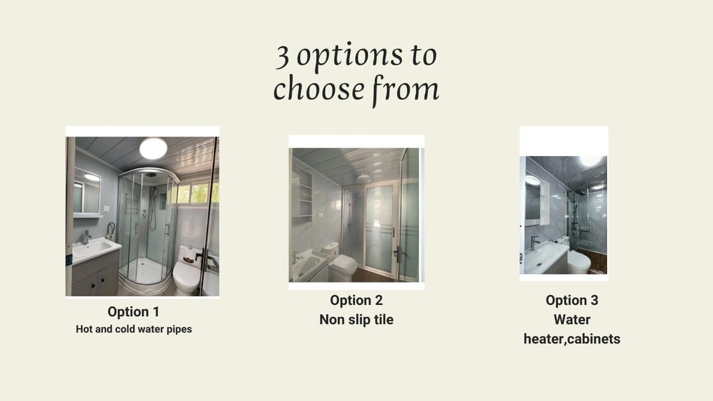 SEQ 20FT by 20Ft Tiny House to Live In, Portable Container Prefab House with 3 Bedrooms,1 Fully Equipped Bathroom, and Kitchen. 4 in 1 Foldable, Movable, Expandible,Weather-Resistant 30 Years Life