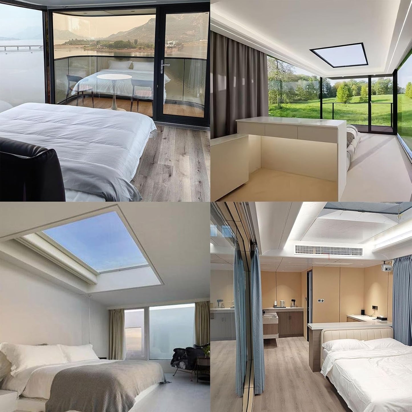 18FT Prefab Tiny Home, Container Movable House with 1 Bathroom, 1 Bedroom, Luxury Prefab Tiny House to Live in for Adults, Modular Guest Home, Office. No Assembly Needed