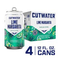 Cutwater Spirits Tequila Lime Margarita, 4 Pack 12...
️