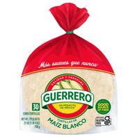 Guerrero White Corn Tortillas, 30 Count️