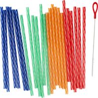 GoodCook Everyday Clear Reusable Straws with Color...
️