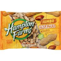 Hampton Farms Peanuts, Roasted, Unsalted, Jumbo️